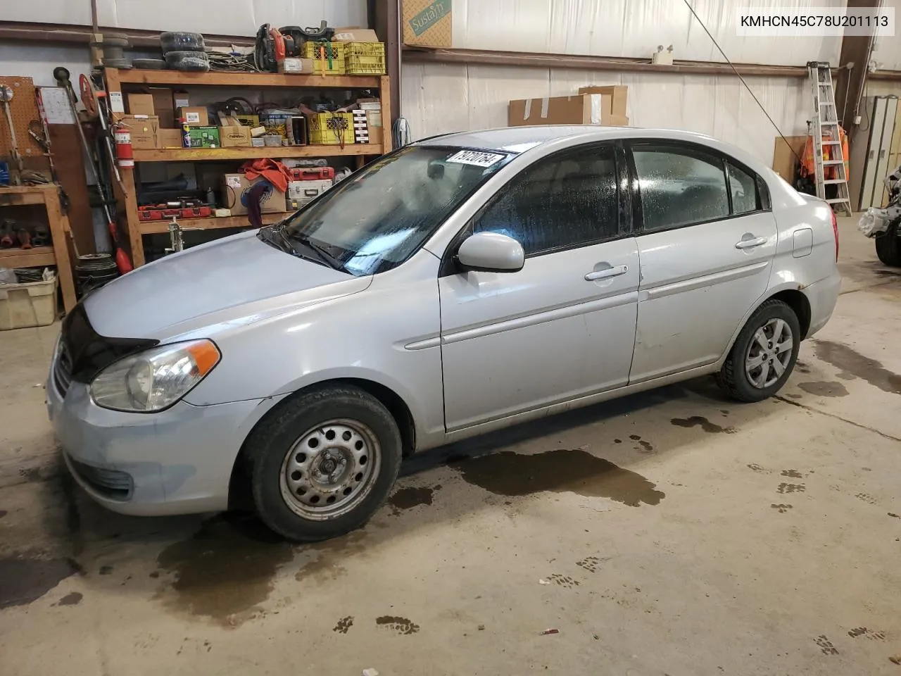 2008 Hyundai Accent Gls VIN: KMHCN45C78U201113 Lot: 79720764