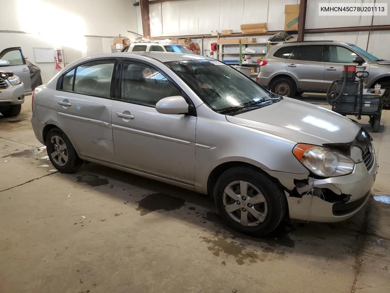 2008 Hyundai Accent Gls VIN: KMHCN45C78U201113 Lot: 79720764