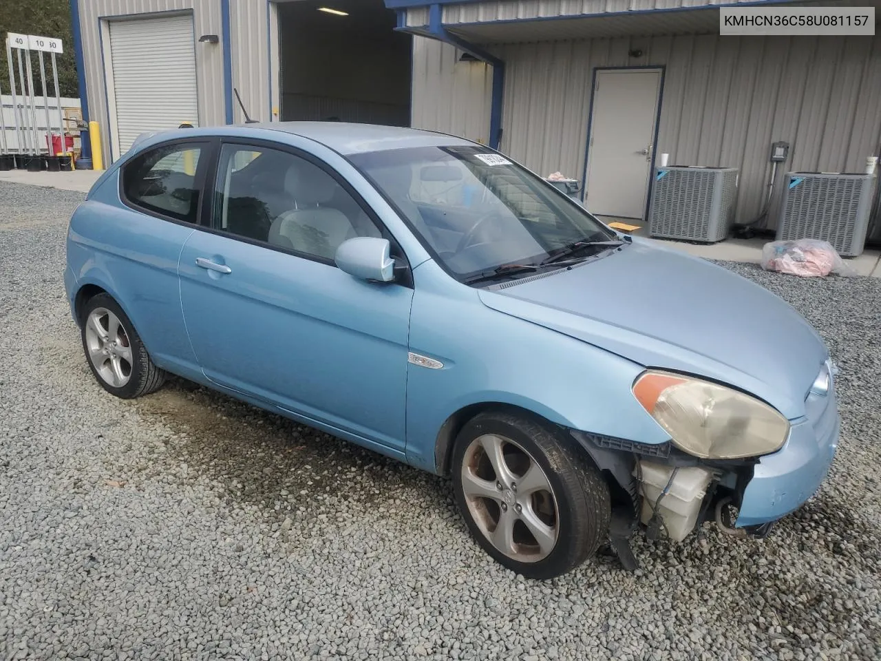 2008 Hyundai Accent Se VIN: KMHCN36C58U081157 Lot: 79918244