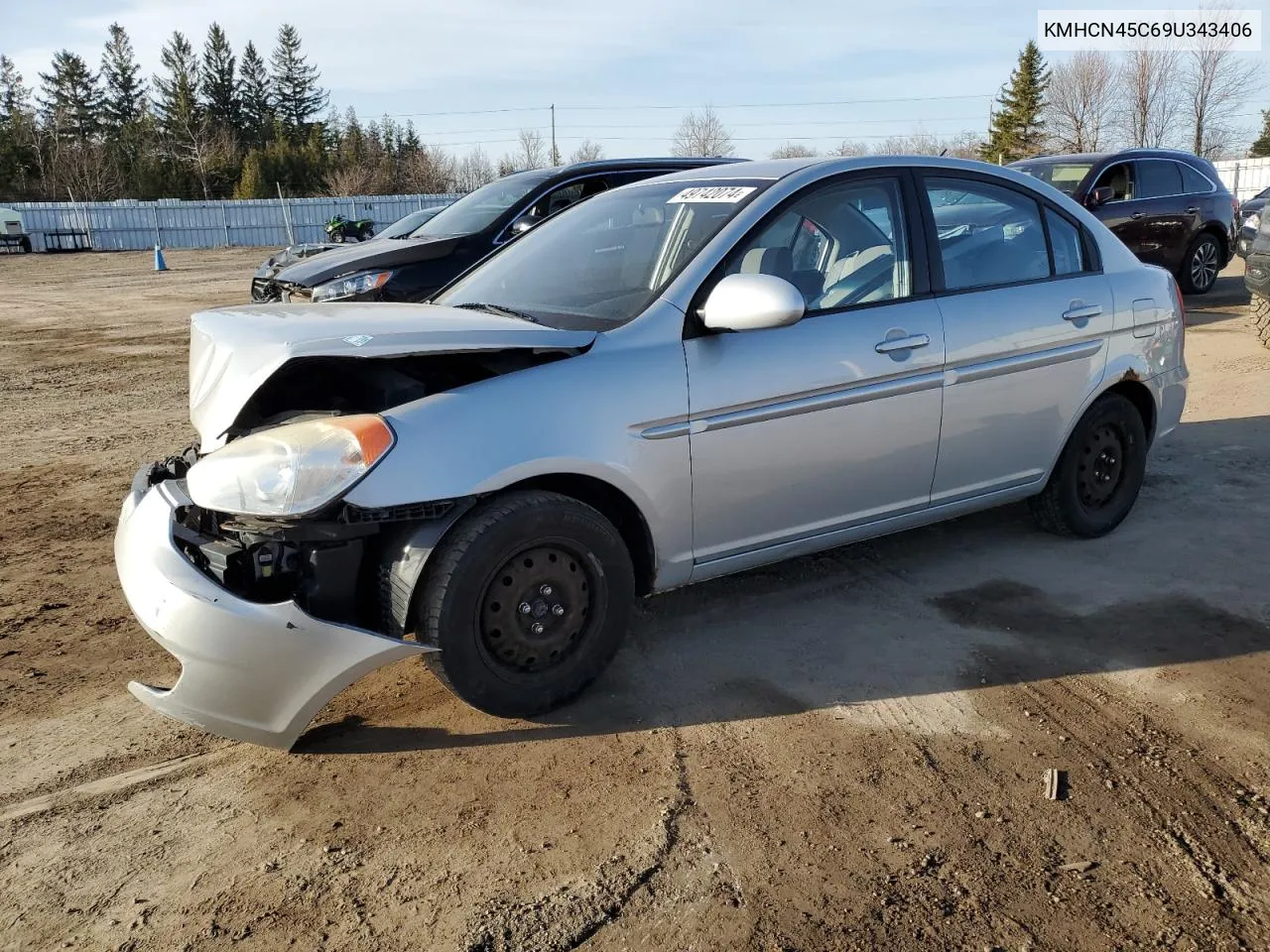 2009 Hyundai Accent Gls VIN: KMHCN45C69U343406 Lot: 49742074