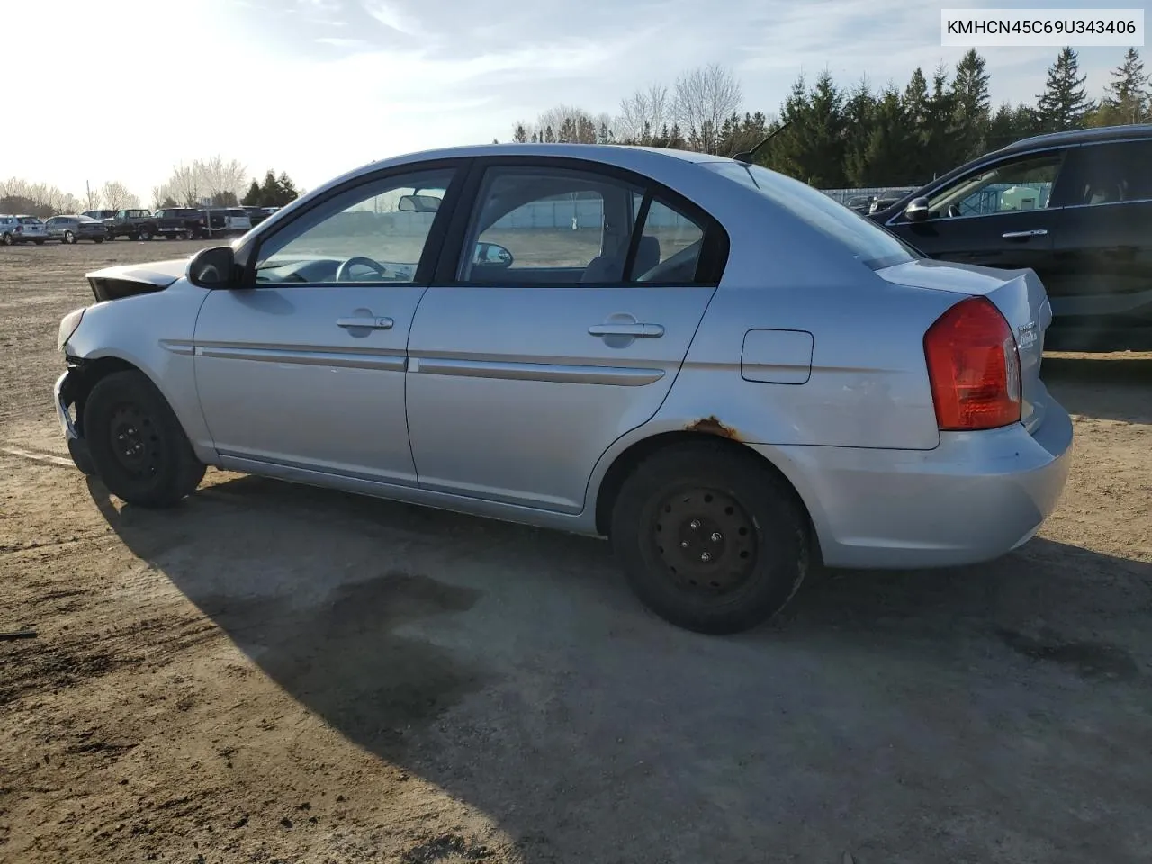 2009 Hyundai Accent Gls VIN: KMHCN45C69U343406 Lot: 49742074