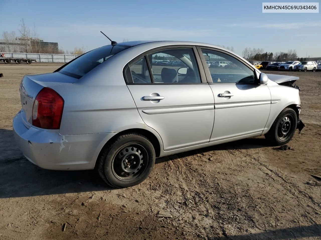 2009 Hyundai Accent Gls VIN: KMHCN45C69U343406 Lot: 49742074