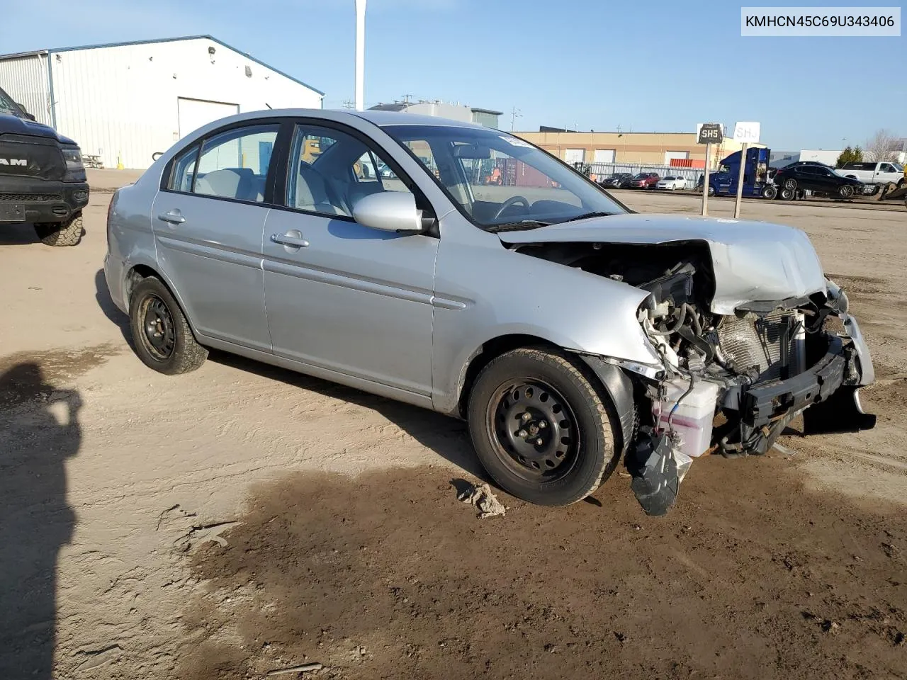 2009 Hyundai Accent Gls VIN: KMHCN45C69U343406 Lot: 49742074