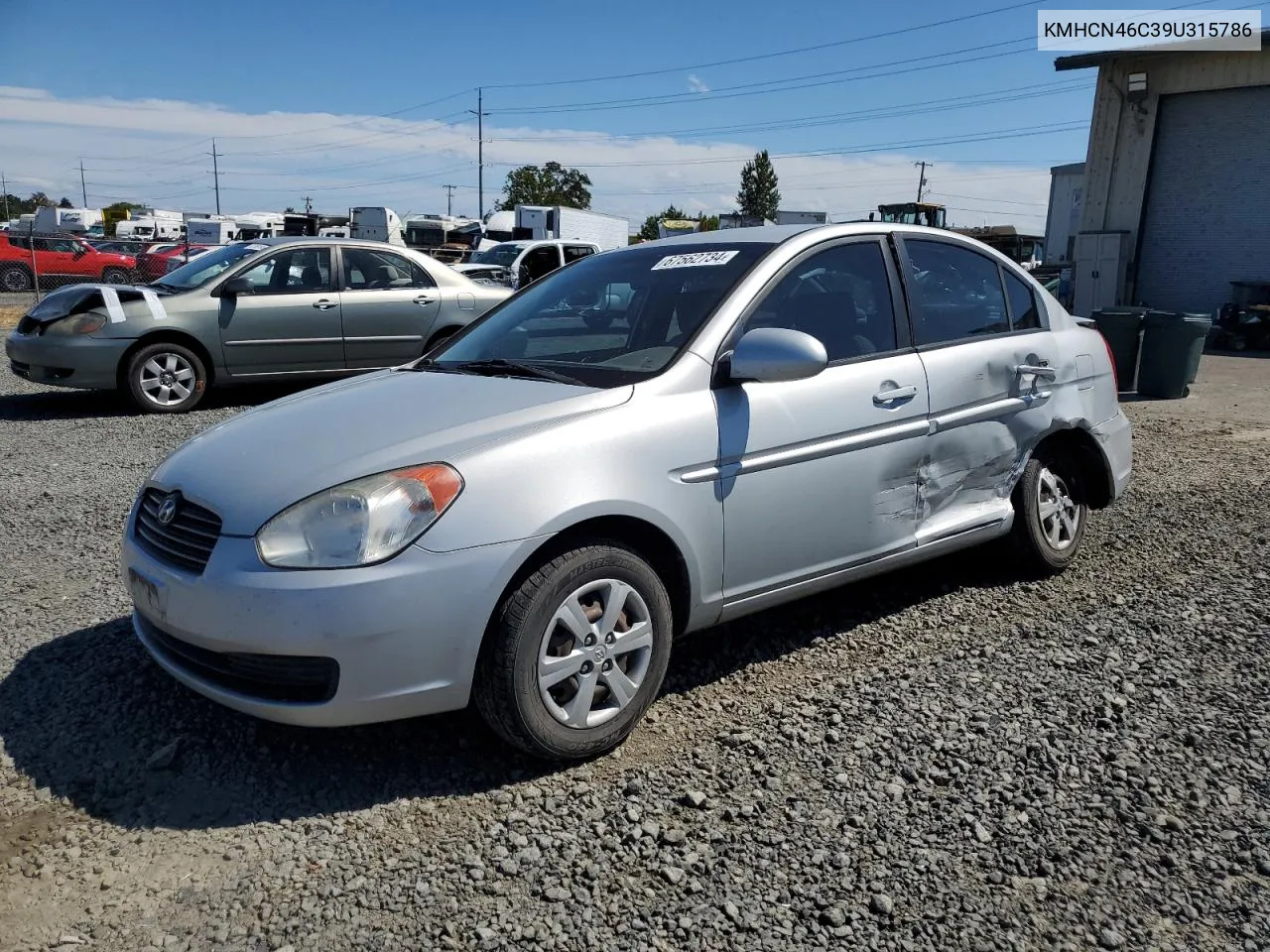 2009 Hyundai Accent Gls VIN: KMHCN46C39U315786 Lot: 67562734