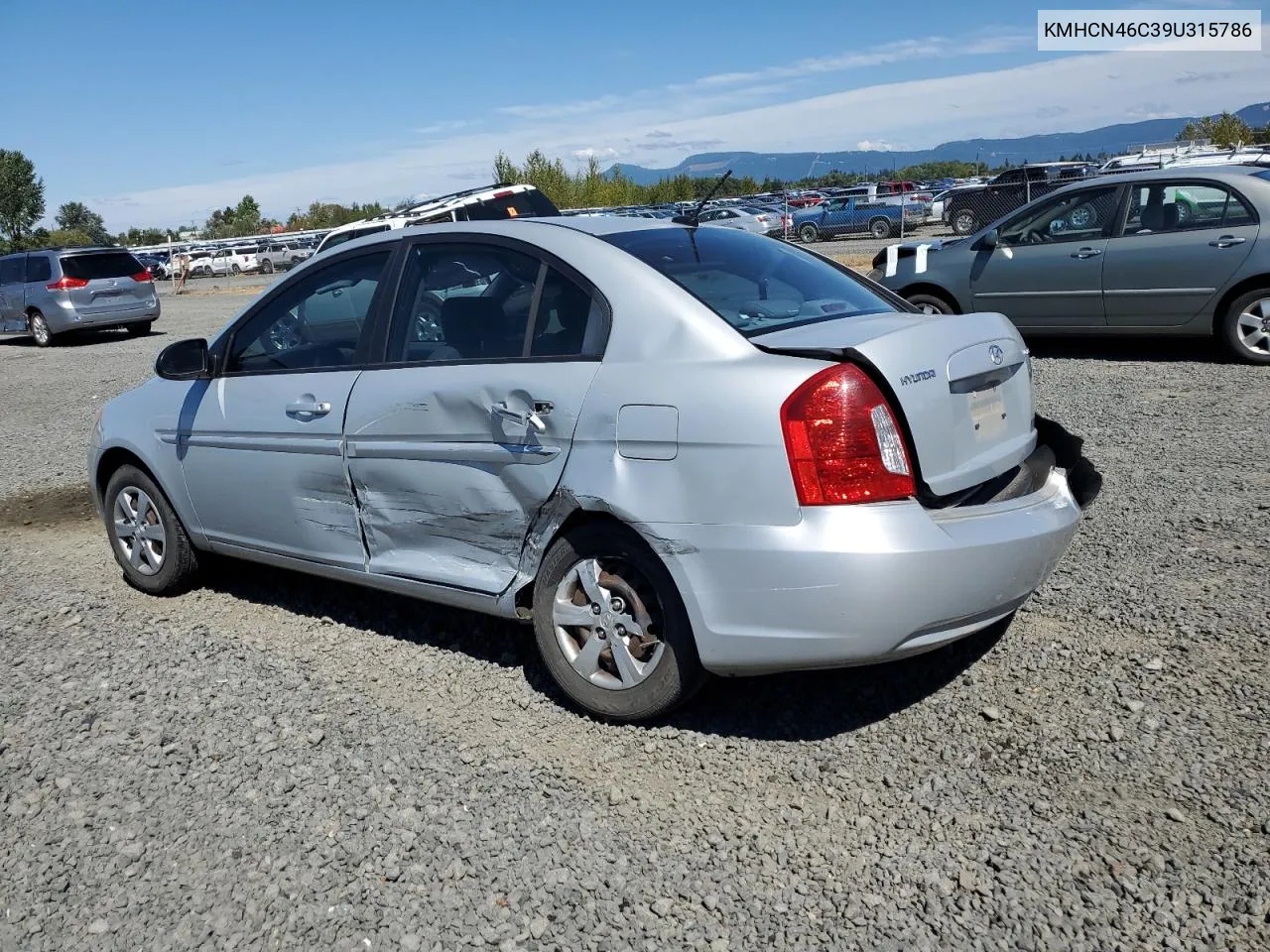 2009 Hyundai Accent Gls VIN: KMHCN46C39U315786 Lot: 67562734