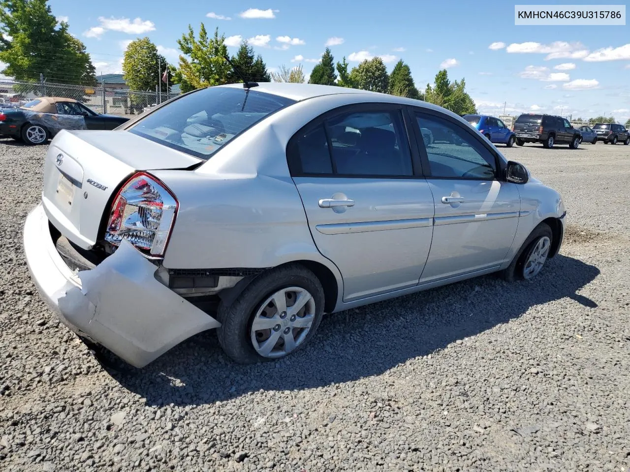 2009 Hyundai Accent Gls VIN: KMHCN46C39U315786 Lot: 67562734