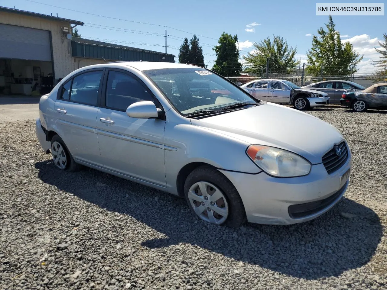 2009 Hyundai Accent Gls VIN: KMHCN46C39U315786 Lot: 67562734