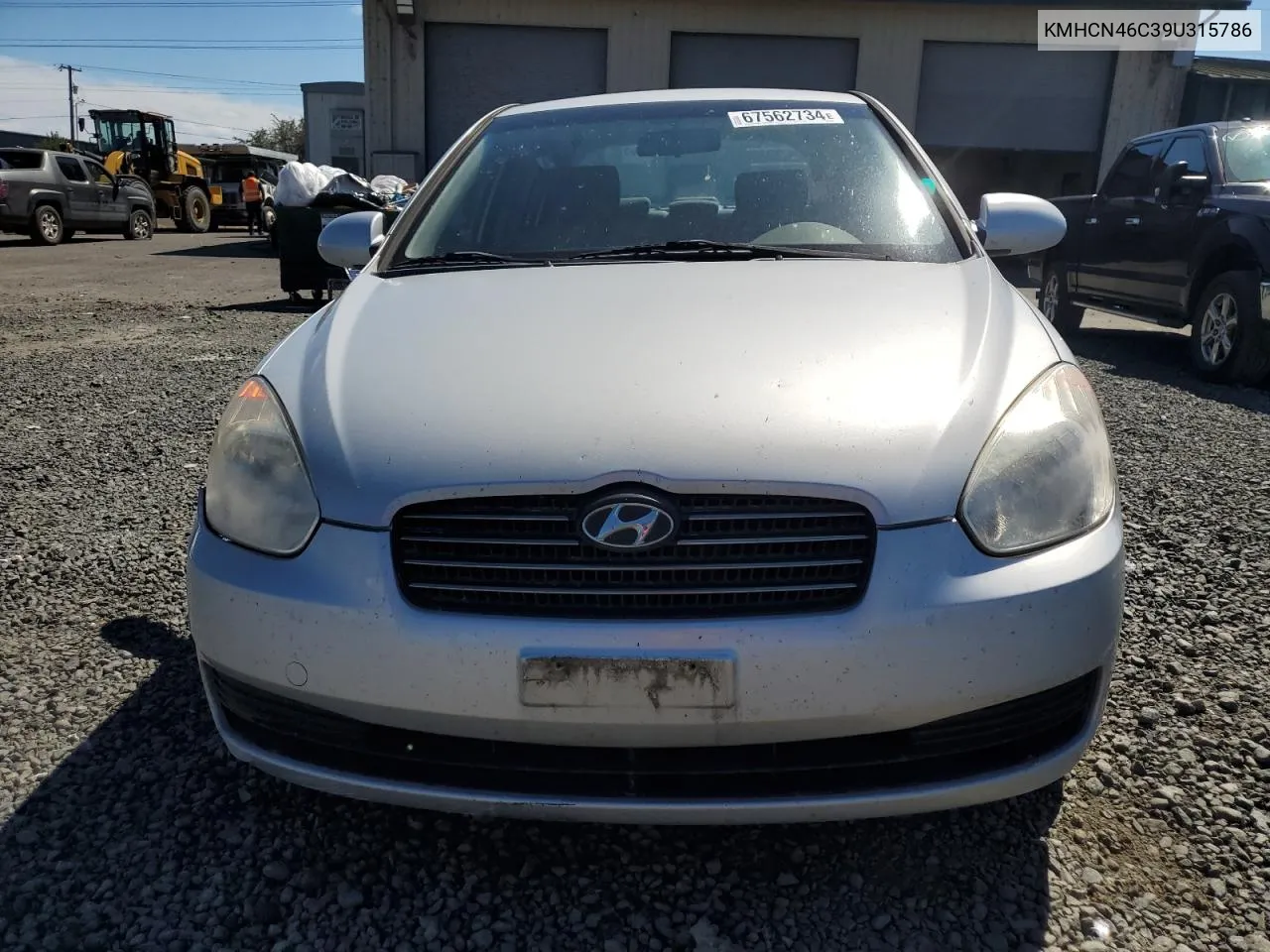 2009 Hyundai Accent Gls VIN: KMHCN46C39U315786 Lot: 67562734