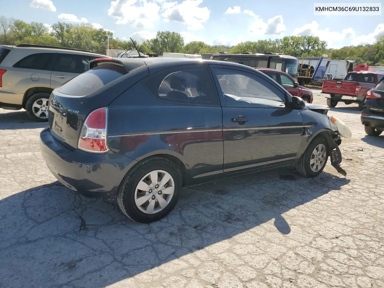 2009 Hyundai Accent Gs VIN: KMHCM36C69U132833 Lot: 72977394