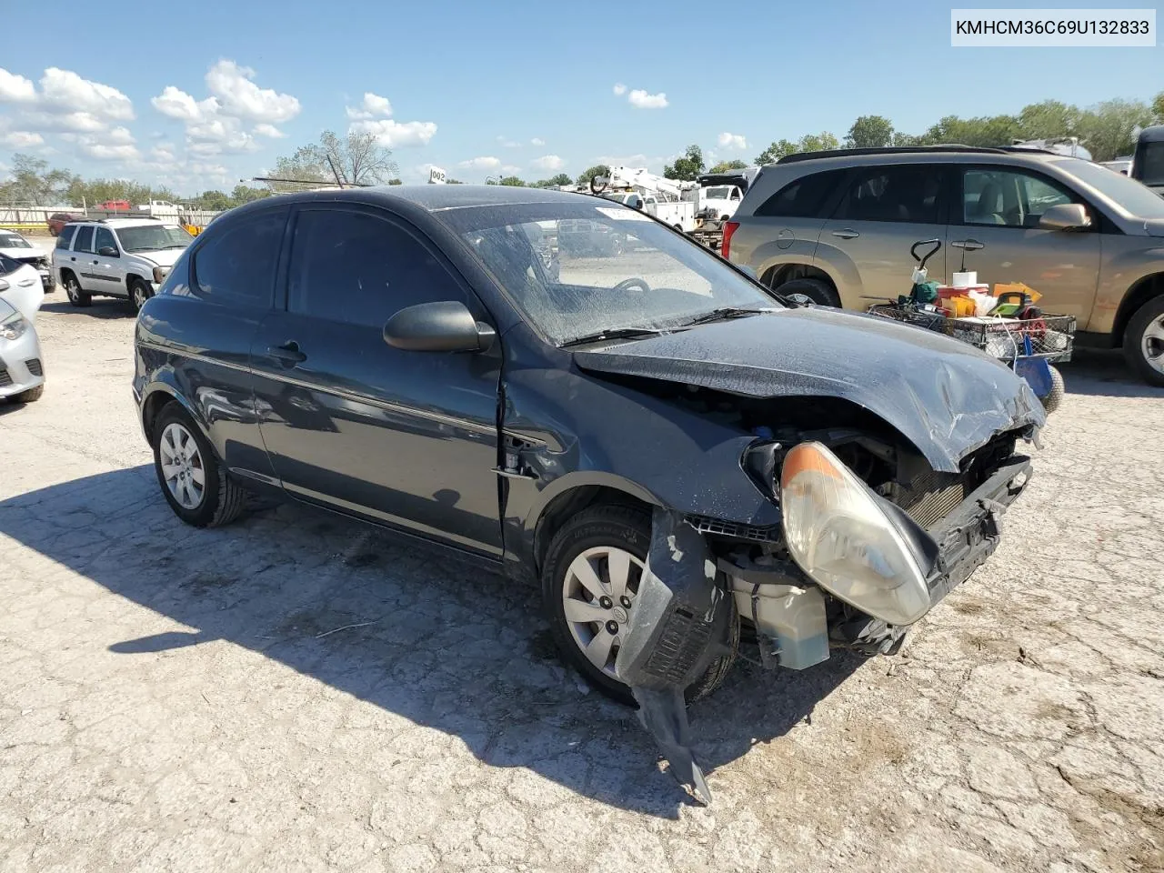 2009 Hyundai Accent Gs VIN: KMHCM36C69U132833 Lot: 72977394