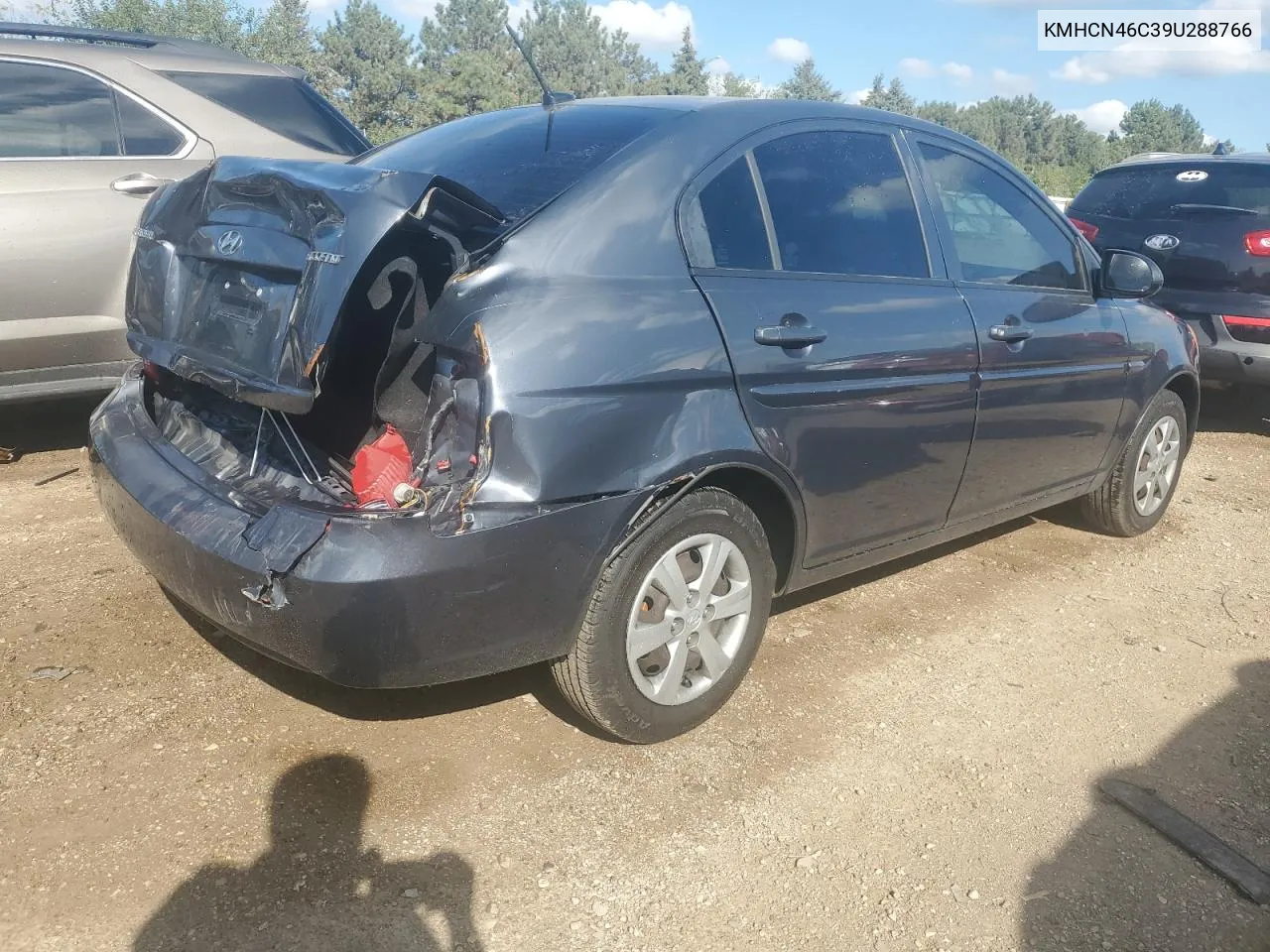 2009 Hyundai Accent Gls VIN: KMHCN46C39U288766 Lot: 73111784