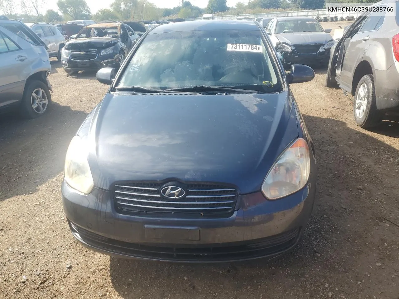 2009 Hyundai Accent Gls VIN: KMHCN46C39U288766 Lot: 73111784