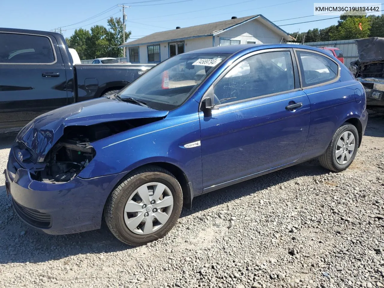 2009 Hyundai Accent Gs VIN: KMHCM36C19U134442 Lot: 74589794