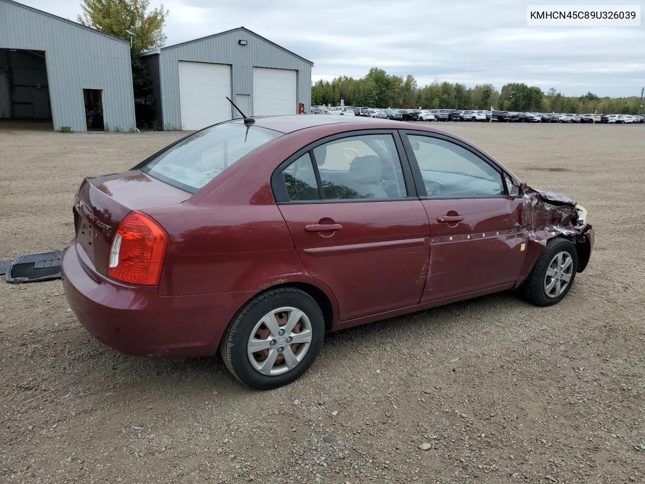 2009 Hyundai Accent Gls VIN: KMHCN45C89U326039 Lot: 74818154