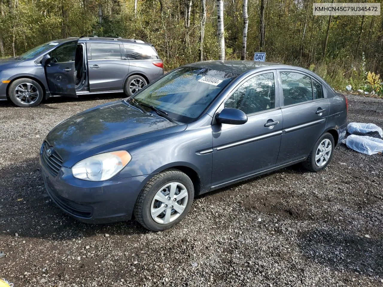 2009 Hyundai Accent Gls VIN: KMHCN45C79U345472 Lot: 75500404