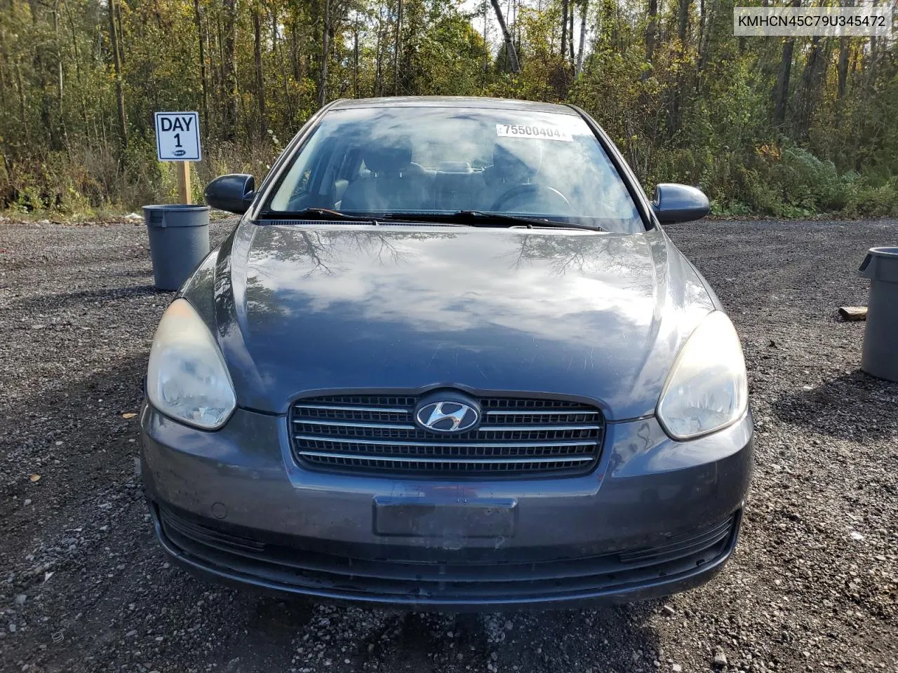 2009 Hyundai Accent Gls VIN: KMHCN45C79U345472 Lot: 75500404