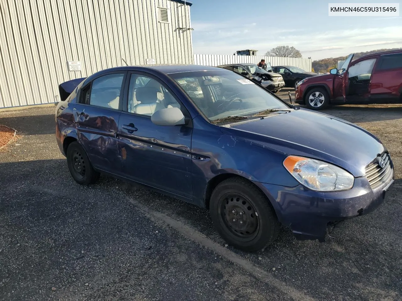 2009 Hyundai Accent Gls VIN: KMHCN46C59U315496 Lot: 77889134