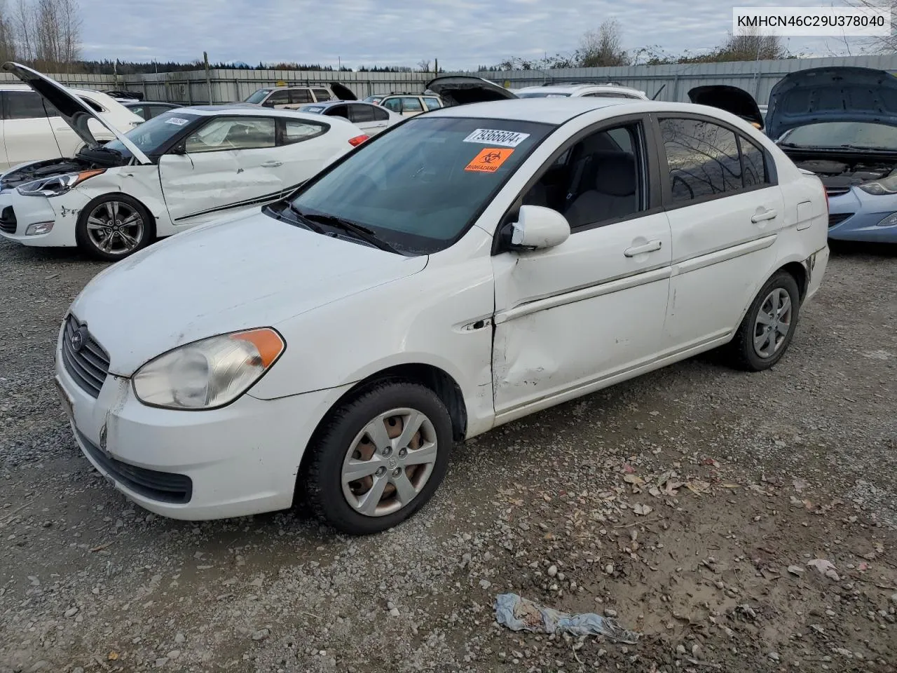 2009 Hyundai Accent Gls VIN: KMHCN46C29U378040 Lot: 79366604