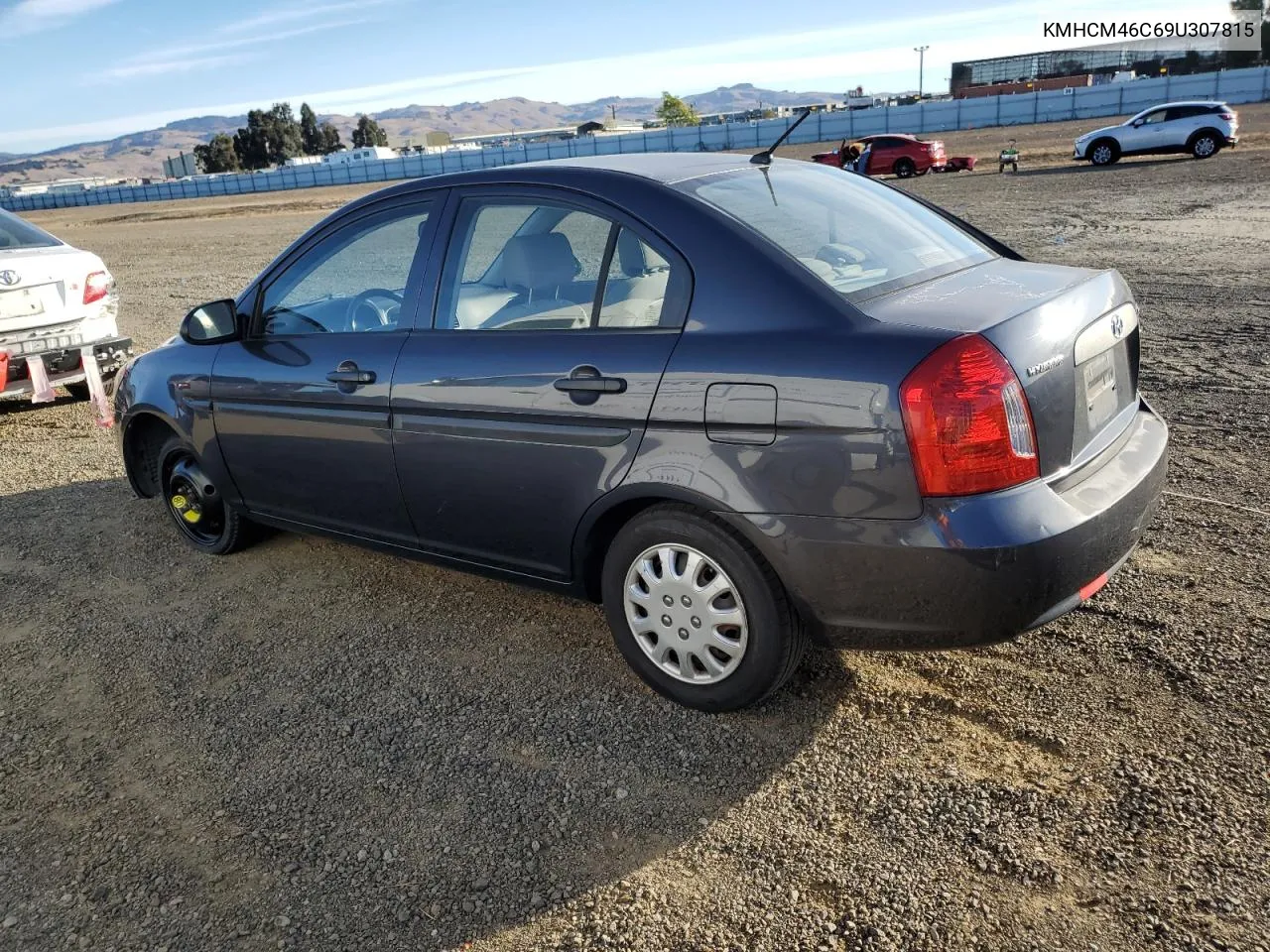 2009 Hyundai Accent Gls VIN: KMHCM46C69U307815 Lot: 79582864