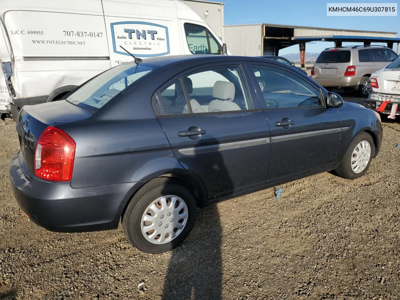 2009 Hyundai Accent Gls VIN: KMHCM46C69U307815 Lot: 79582864