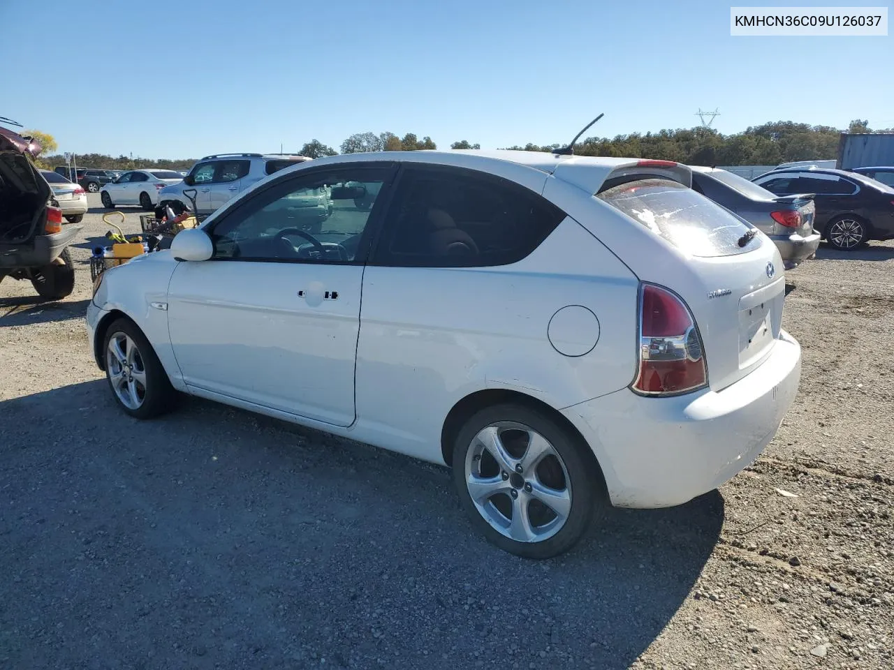 2009 Hyundai Accent Se VIN: KMHCN36C09U126037 Lot: 80052654