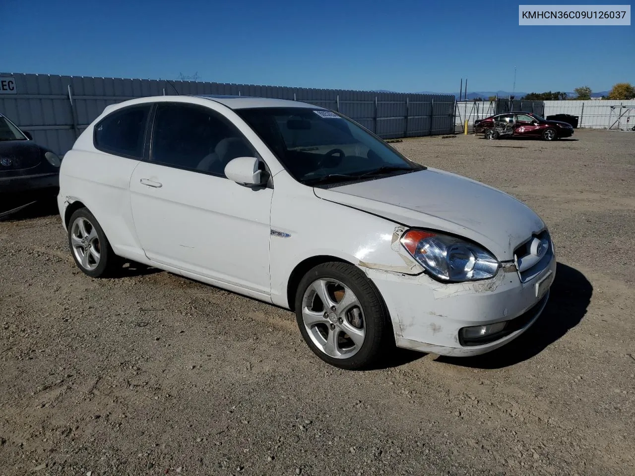 2009 Hyundai Accent Se VIN: KMHCN36C09U126037 Lot: 80052654