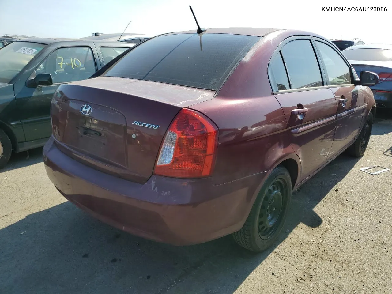 2010 Hyundai Accent Gls VIN: KMHCN4AC6AU423086 Lot: 62217374