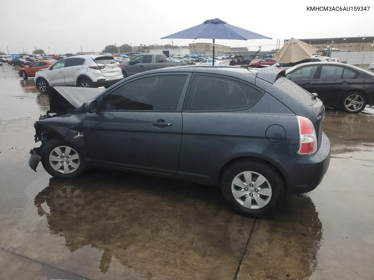 KMHCM3AC6AU159347 2010 Hyundai Accent Blue