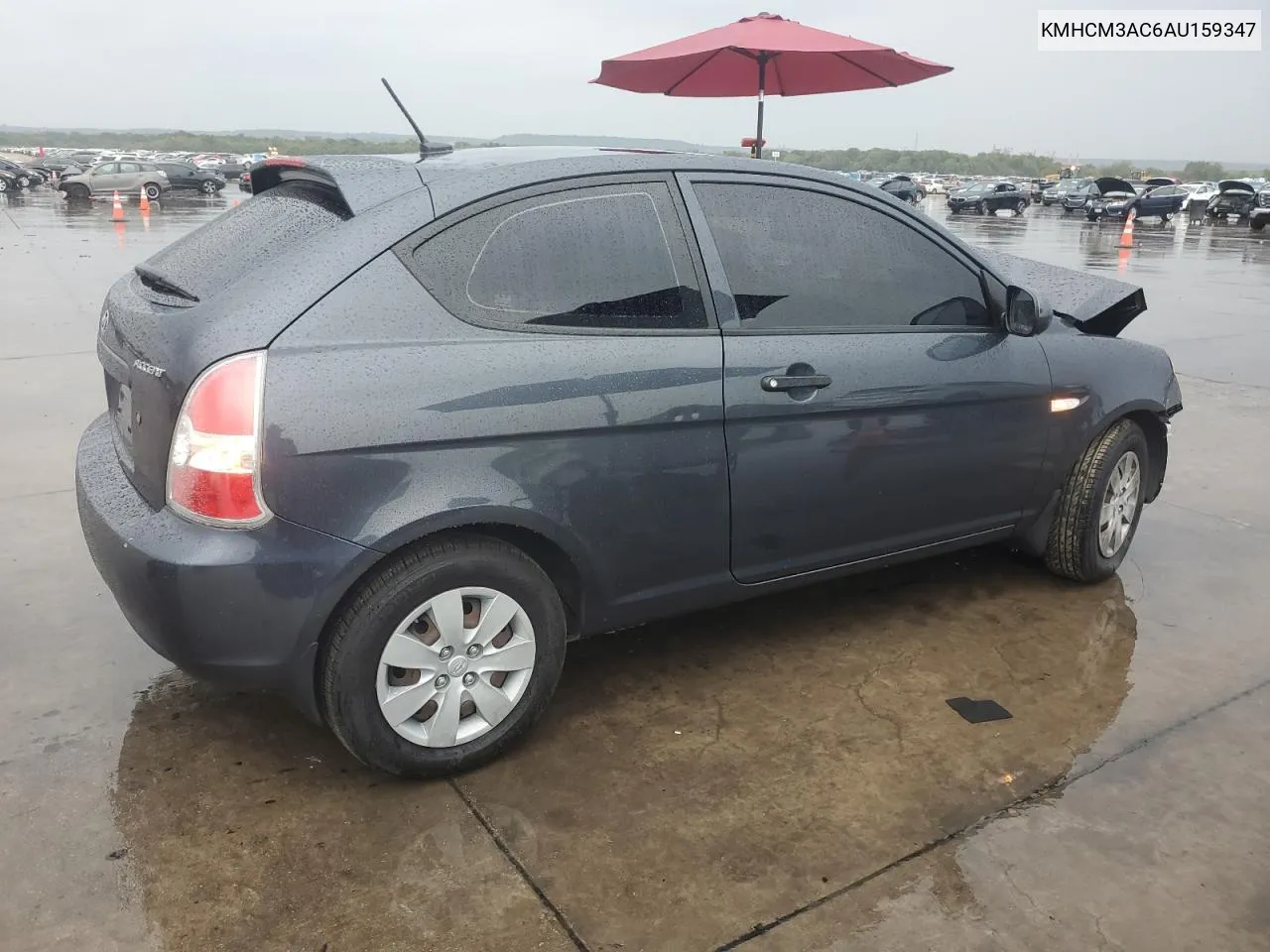 2010 Hyundai Accent Blue VIN: KMHCM3AC6AU159347 Lot: 70039384