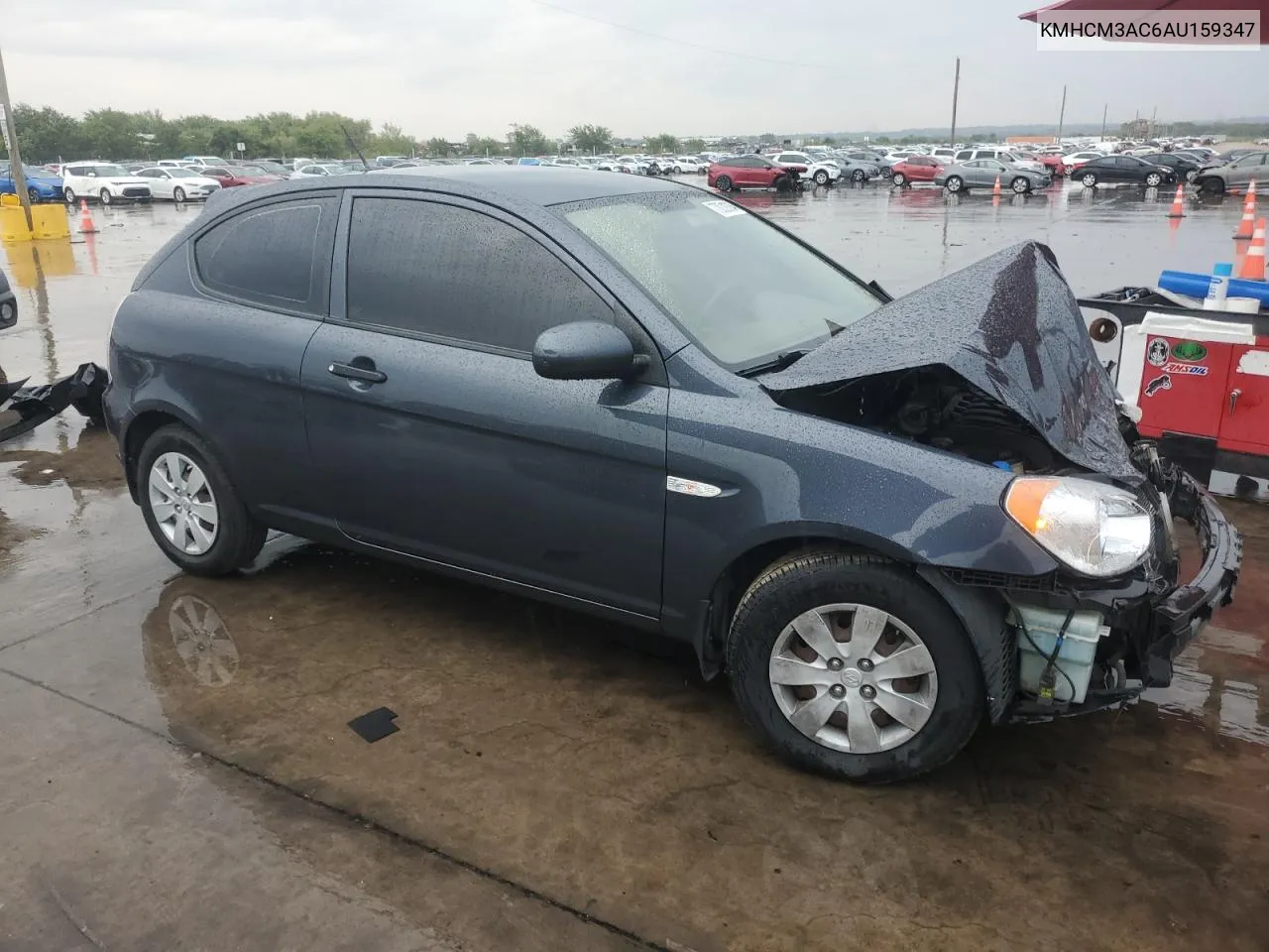 2010 Hyundai Accent Blue VIN: KMHCM3AC6AU159347 Lot: 70039384