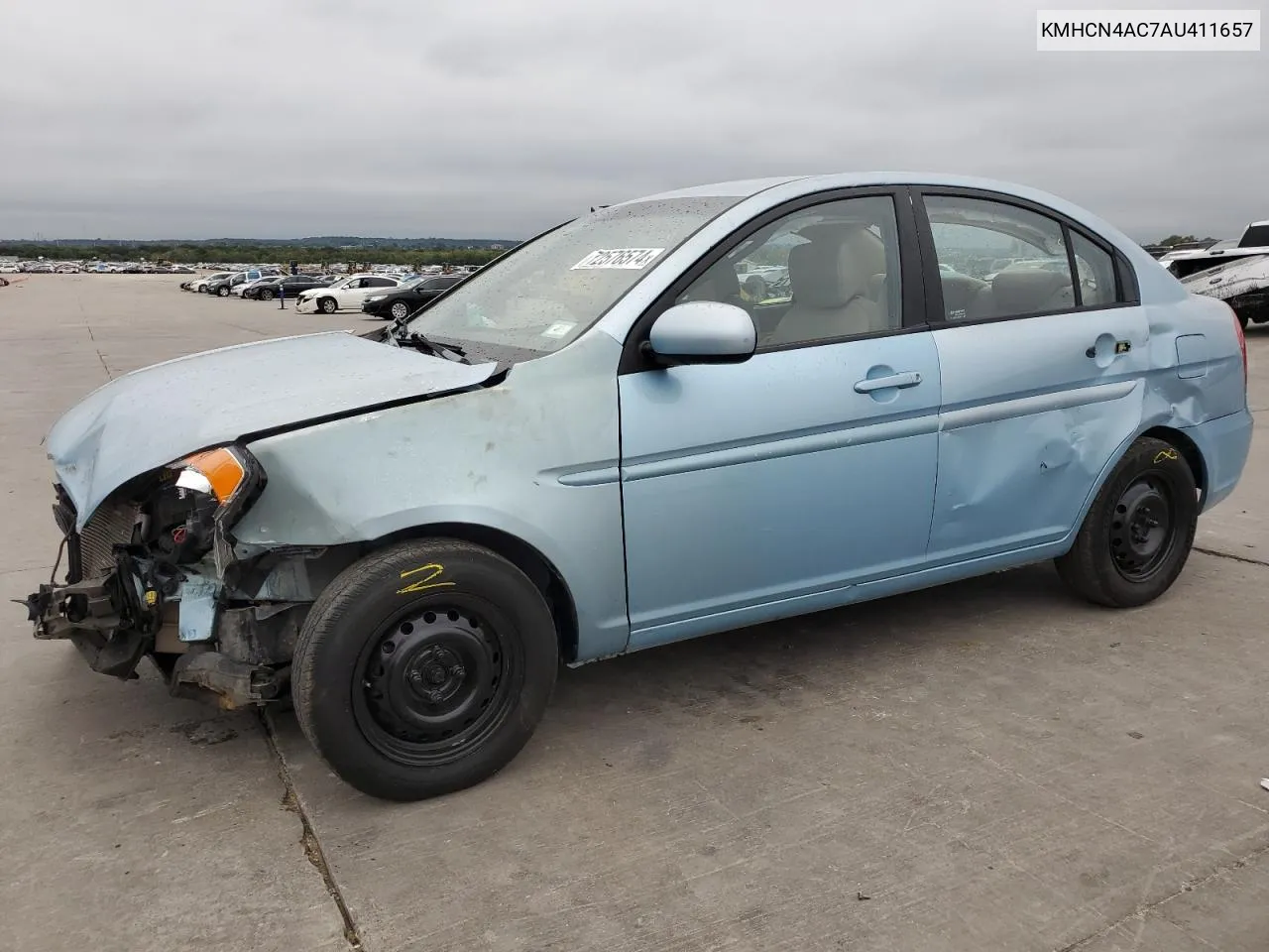 2010 Hyundai Accent Gls VIN: KMHCN4AC7AU411657 Lot: 72576574