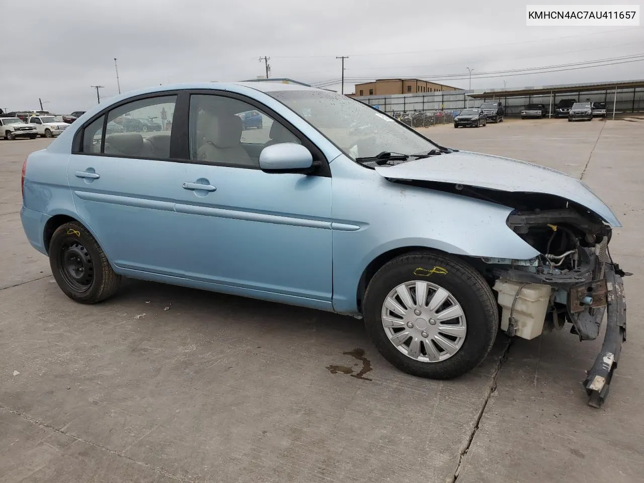 2010 Hyundai Accent Gls VIN: KMHCN4AC7AU411657 Lot: 72576574