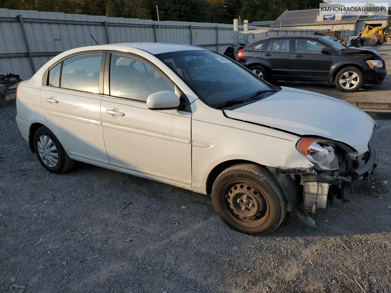 2010 Hyundai Accent Gls VIN: KMHCN4AC6AU488049 Lot: 75496004