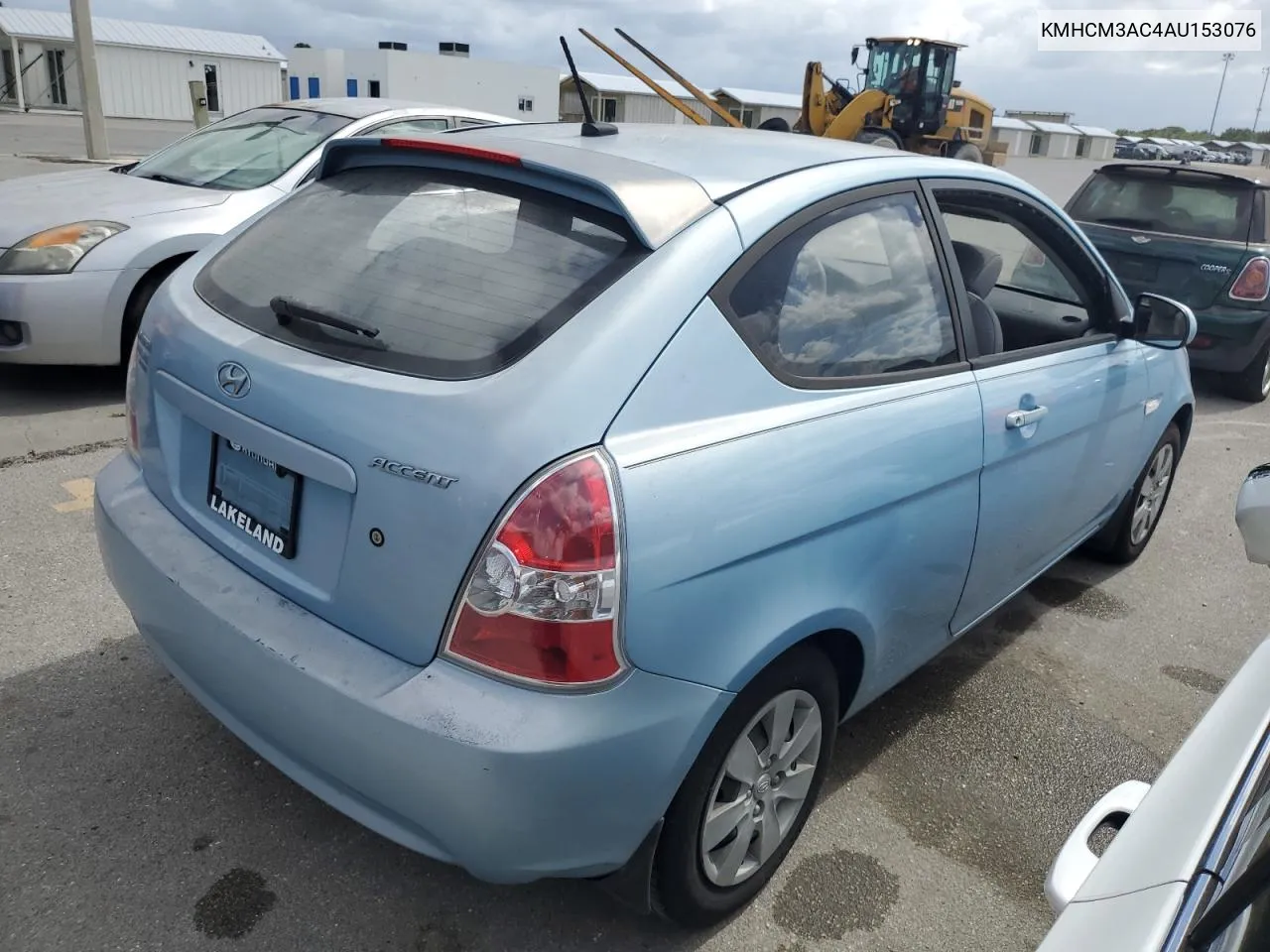 2010 Hyundai Accent Blue VIN: KMHCM3AC4AU153076 Lot: 76299444