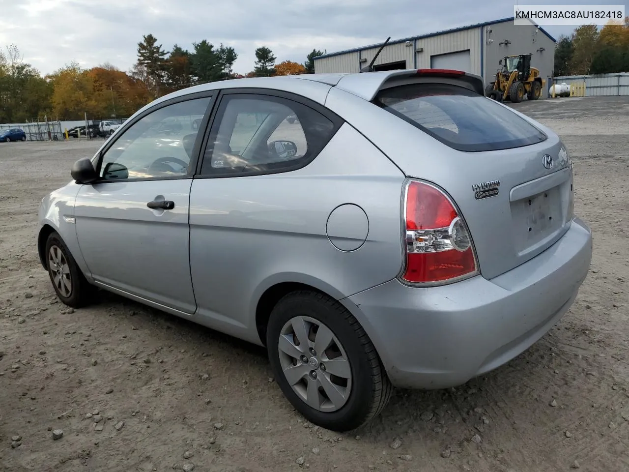 2010 Hyundai Accent Blue VIN: KMHCM3AC8AU182418 Lot: 77564514