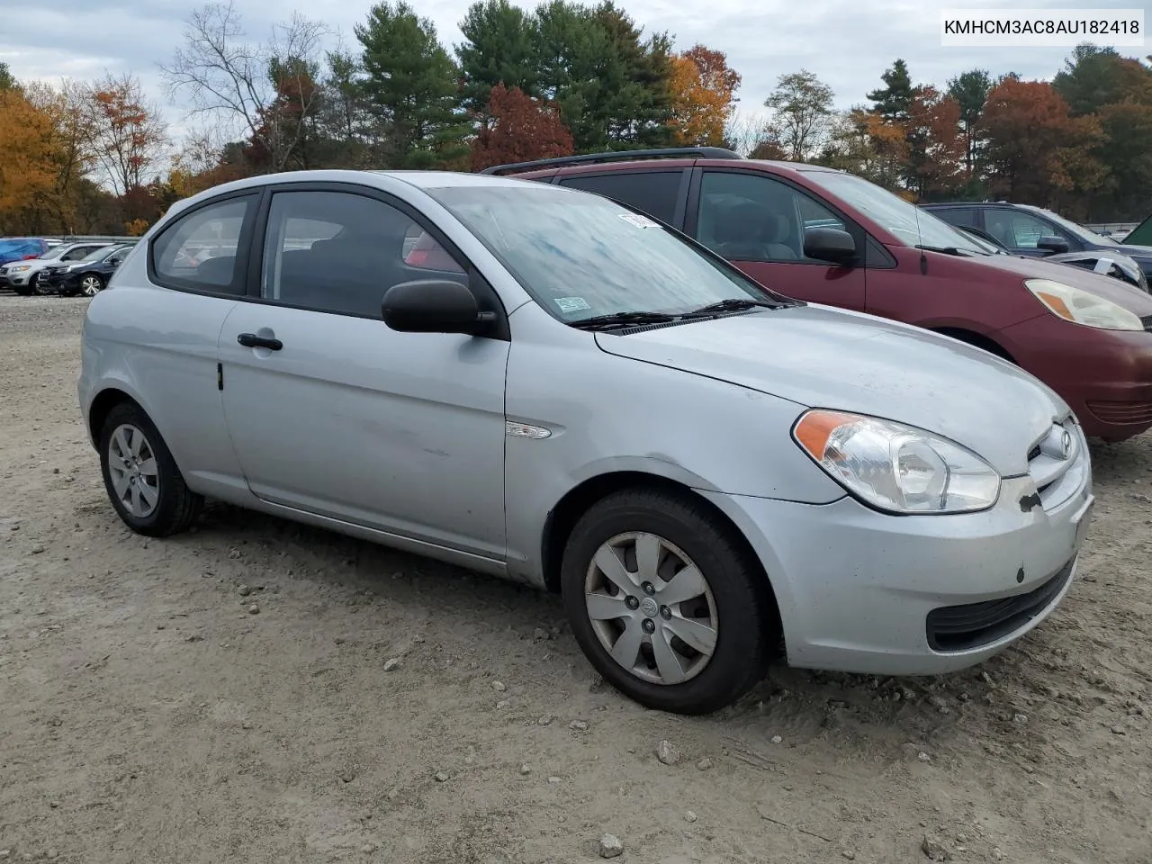 2010 Hyundai Accent Blue VIN: KMHCM3AC8AU182418 Lot: 77564514