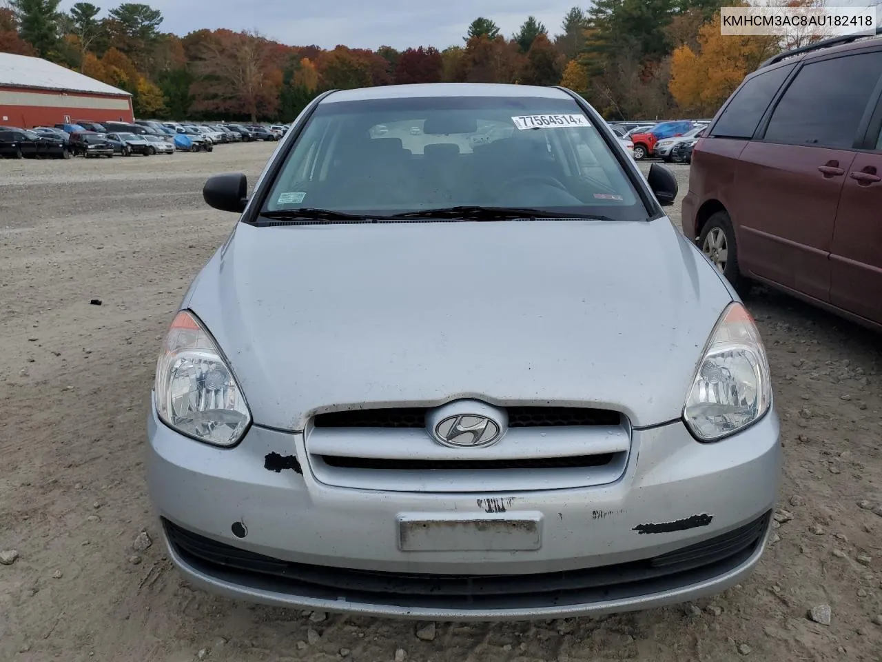 2010 Hyundai Accent Blue VIN: KMHCM3AC8AU182418 Lot: 77564514