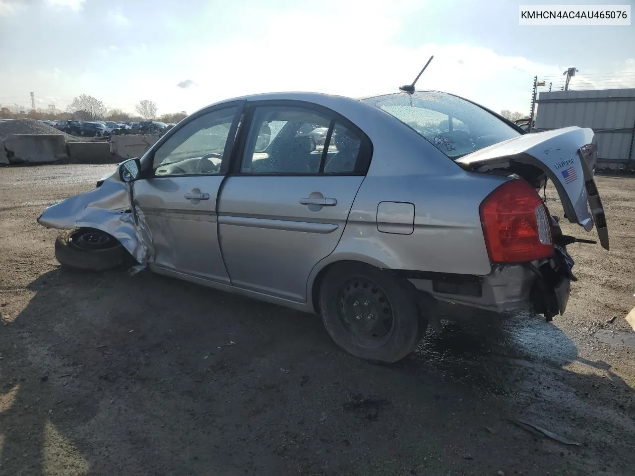 2010 Hyundai Accent Gls VIN: KMHCN4AC4AU465076 Lot: 77612624