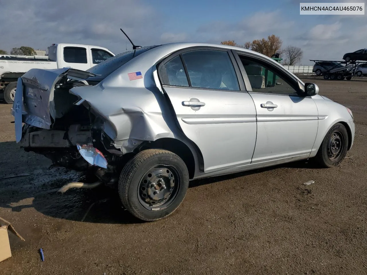 2010 Hyundai Accent Gls VIN: KMHCN4AC4AU465076 Lot: 77612624