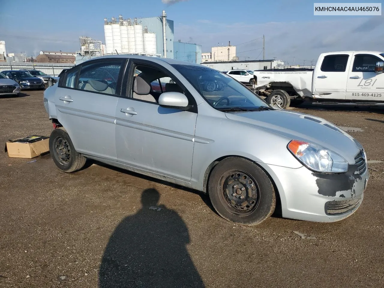 2010 Hyundai Accent Gls VIN: KMHCN4AC4AU465076 Lot: 77612624