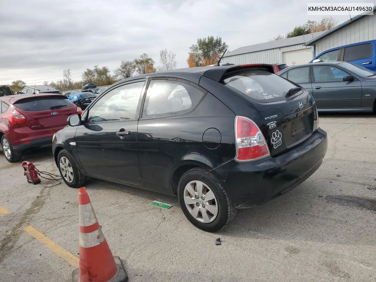 2010 Hyundai Accent Blue VIN: KMHCM3AC6AU149630 Lot: 77742434