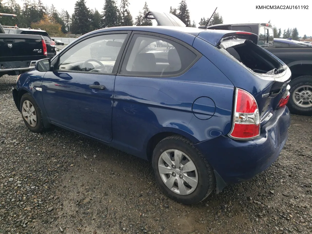 2010 Hyundai Accent Blue VIN: KMHCM3AC2AU161192 Lot: 77768964