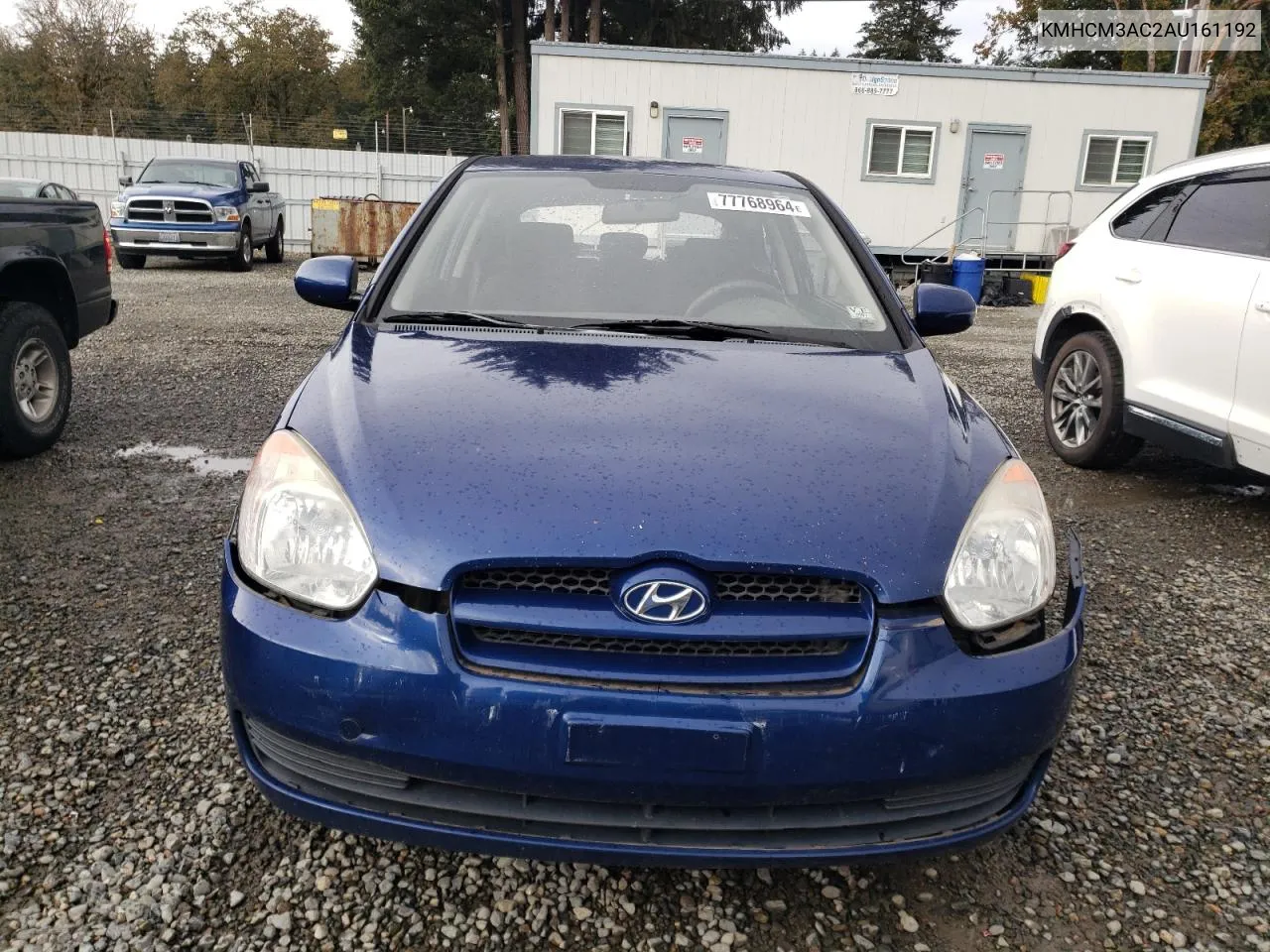 2010 Hyundai Accent Blue VIN: KMHCM3AC2AU161192 Lot: 77768964