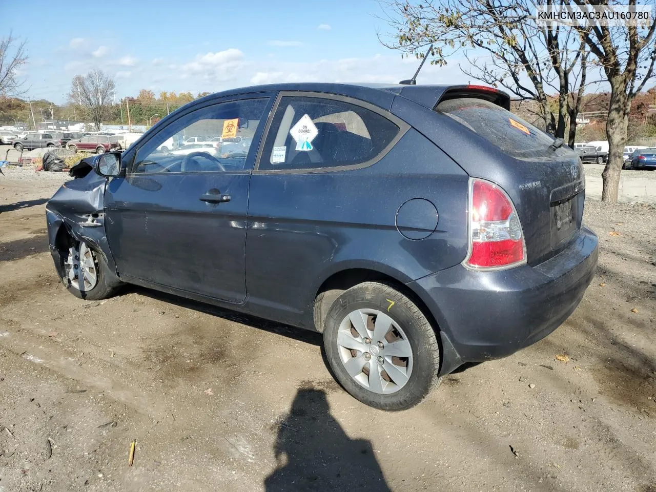 2010 Hyundai Accent Blue VIN: KMHCM3AC3AU160780 Lot: 78606534