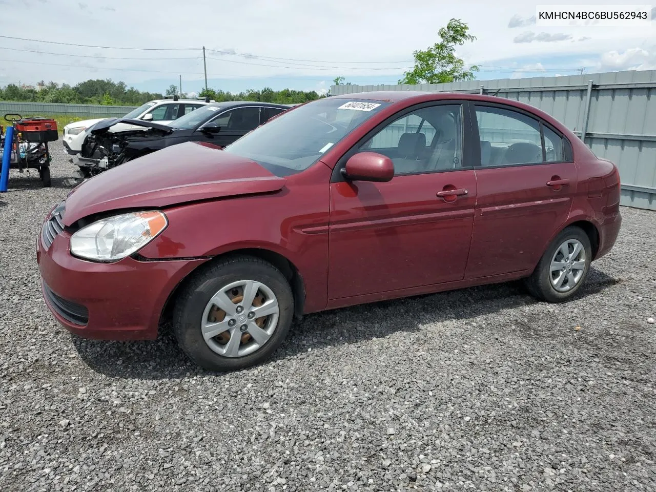 2011 Hyundai Accent Gls VIN: KMHCN4BC6BU562943 Lot: 60401654