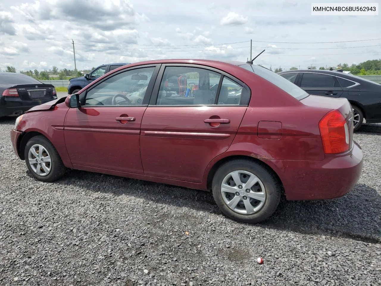 2011 Hyundai Accent Gls VIN: KMHCN4BC6BU562943 Lot: 60401654