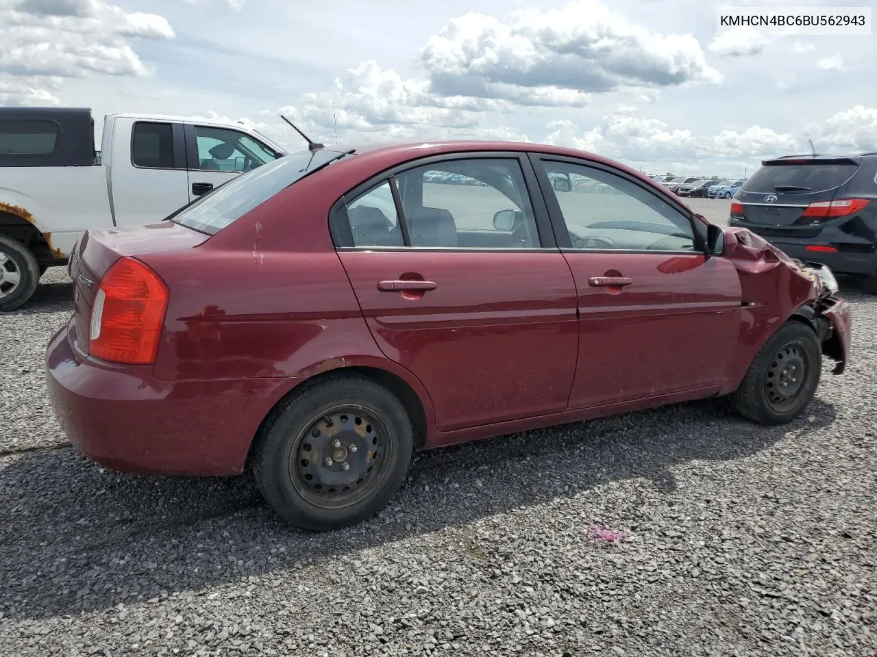 2011 Hyundai Accent Gls VIN: KMHCN4BC6BU562943 Lot: 60401654