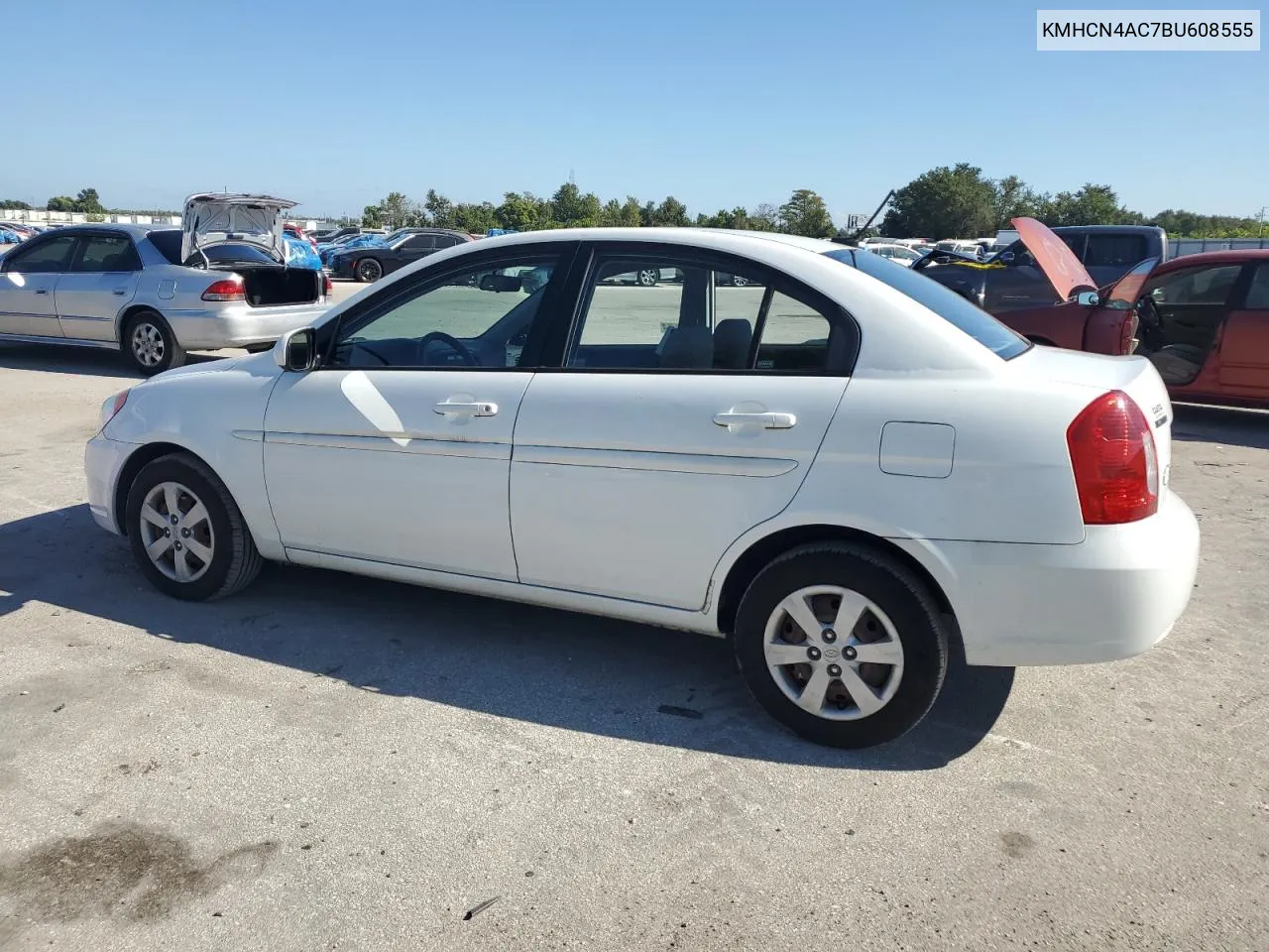 2011 Hyundai Accent Gls VIN: KMHCN4AC7BU608555 Lot: 72966014