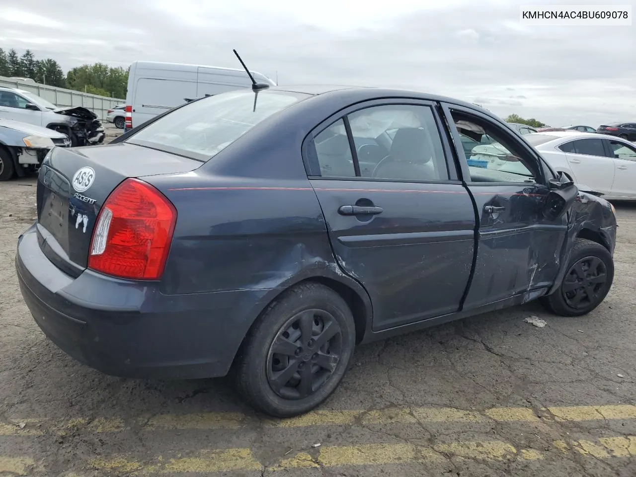 2011 Hyundai Accent Gls VIN: KMHCN4AC4BU609078 Lot: 73841884