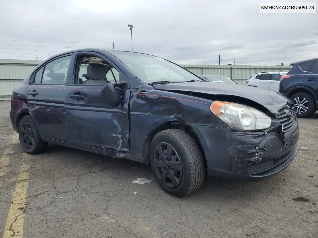 2011 Hyundai Accent Gls VIN: KMHCN4AC4BU609078 Lot: 73841884